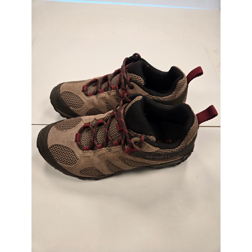 Merrell Alverstone‎ Womens Hiking Shoes Brown Suede Mesh Trail Sneakers J78638 7